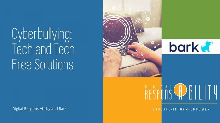 Cyberbullying: Tech and Tech-Free Solutions